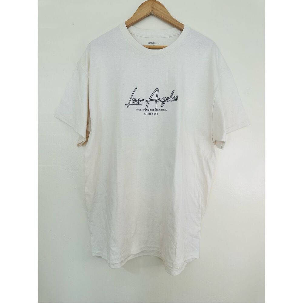 Nova Mens Los Angeles Embroidered and Graphic T Shirt Size XL New